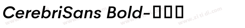 CerebriSans Bold字体转换